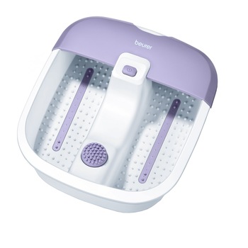 Cadita de masaj Beurer FB12, 3 functii, accesorii suplimentare detasabile, Alb/Mov Cadita de masaj Beurer FB12, 3 functii, accesorii suplimentare detasabile, Alb/Mov
