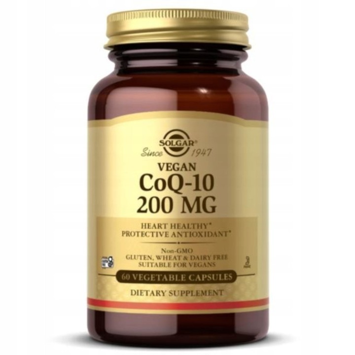 Supliment alimentar Solgar, Vegan CoQ10 200mg, 60 capsule