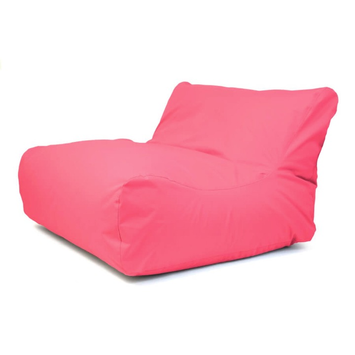 Canapea tip beanbag Lazyboy Riviera, impermeabil, dehusabil, Dirtproof, interior/exterior, culoare roz