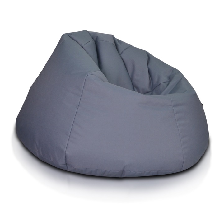 Lazyboy Maxi óriás babzsák fotel, vízálló, levehető huzat, szennyeződésálló, belső huzat, sötétszürke színű