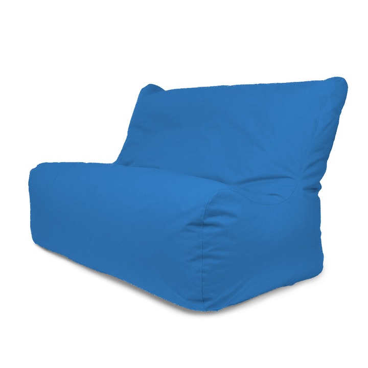 Lazyboy Capri babzsák kanapé, vízálló, kivehető, Koszálló, kék színű