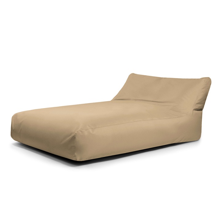 Барбарон тип beanbag Lazyboy Sunbed, С дръжка, Водоустойчив, Сваляем и перящ се калъф, Dirtproof, Бежов