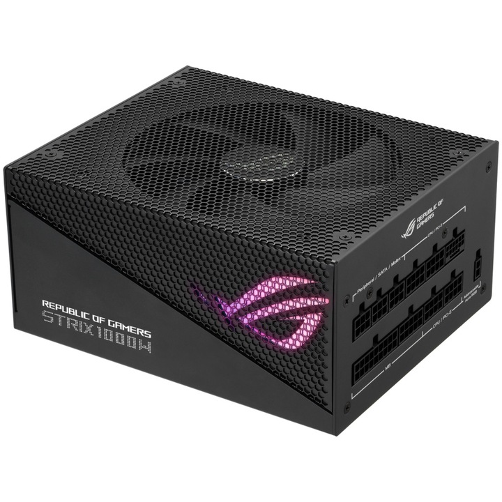ASUS ROG Strix 1000W 80+ Gold Aura Edition tápegység, Moduláris, Fekete