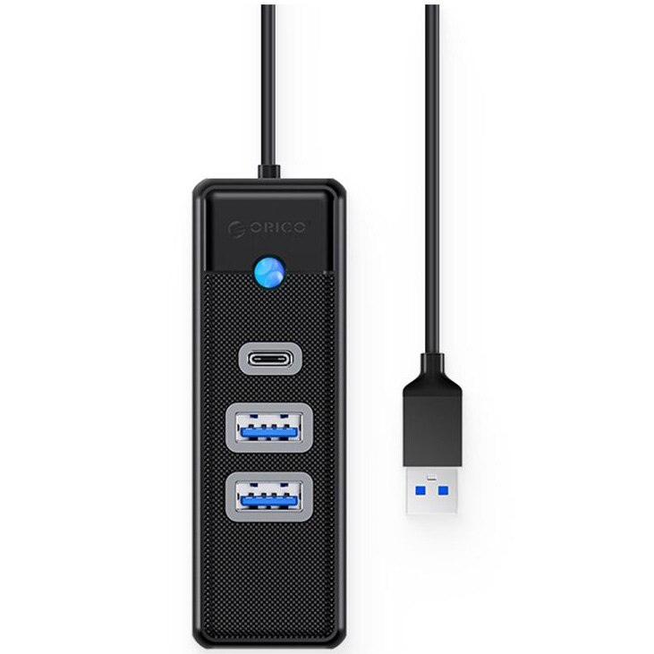HUB USB Orico PWC2U-U3, conectori 2xUSB 3.0 Type-A si 1xUSB Type-C, interfata USB 3.0 Type A, lungime cablu 15cm