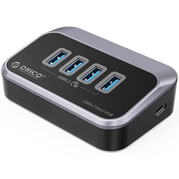 HUB USB Orico M34A-G2, conectori 4xUSB 3.2 GEN2 Type-A, interfata USB Type-C, lungime cablu 50cm