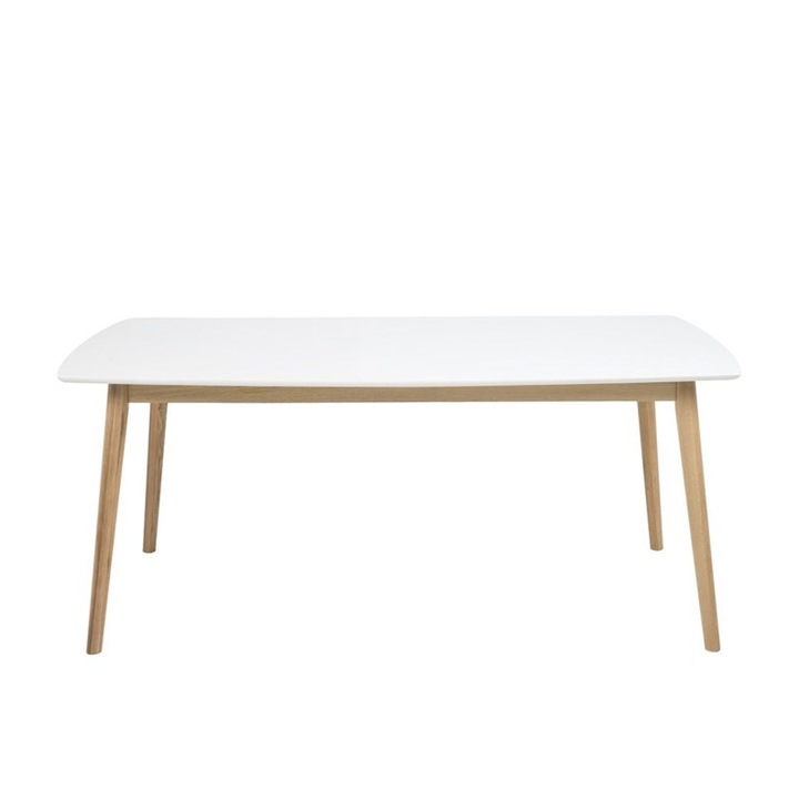 Masa, Actona, Lemn, 180 cm, Alb