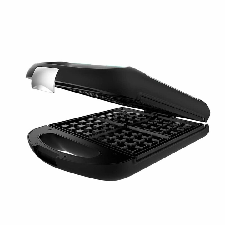 Sandwich-maker Rock n Toast Waflle Family, Cecotec, 1500 W, Negru