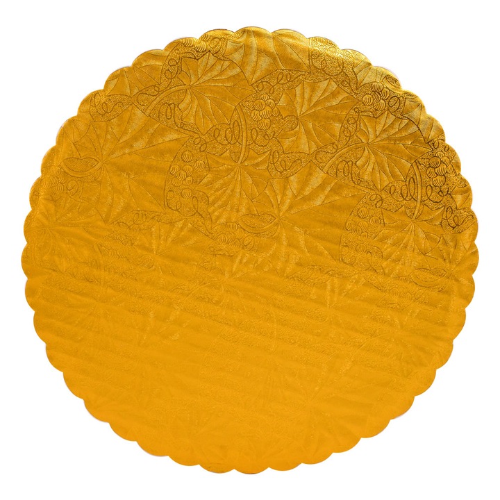 10 bucati Disc tort rotund Cake & Bake, Diametru 30.5 cm, De aur