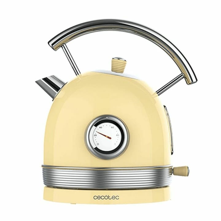 Vízforraló Thermosense 420 Vintage, Cecotec, Inox, 2200 W, 1,8 l, Világossárga