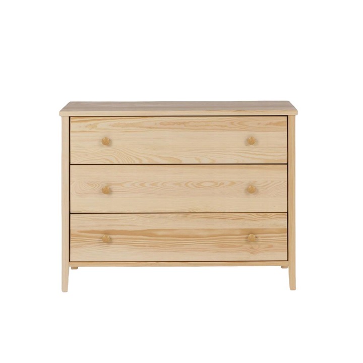 Comoda I Colorado, Meble Doktór, Lemn, 3 sertare, 74x98x45 cm, Maro