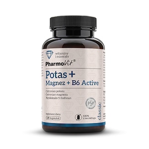 Supliment alimentar Pharmovit, Potasiu + Magneziu + B6 Active, 120 capsule