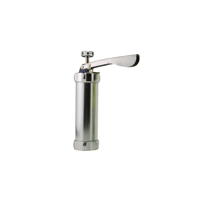 Aparat pentru facut si ornat fursecuri si biscuiti, inox, cu 20 forme si 4 palnii
