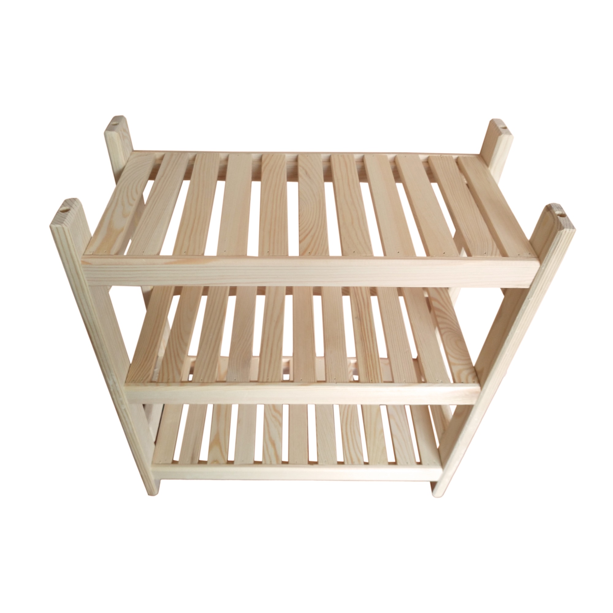 Massivholz Regal Aus Buchenholz 60x33x60cm - Stapelbar & Modulares Design