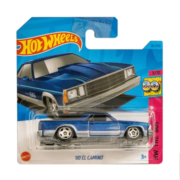 Masinuta Metalica Hot Wheels, '80 El Camino, Albastru, 1:64