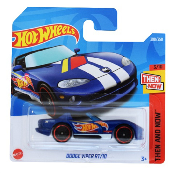 Masinuta Metalica Hot Wheels, Dodge Viper RT/10, Albastru, 1:64