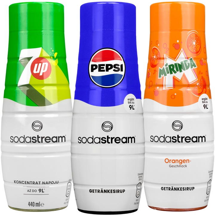 Sodastream Szirupkészlet, 440 ml, 3 db