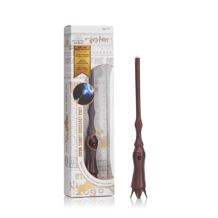 Wowstuff, Светеща магическа пръчка на Хари Потър, 18 см - Луна