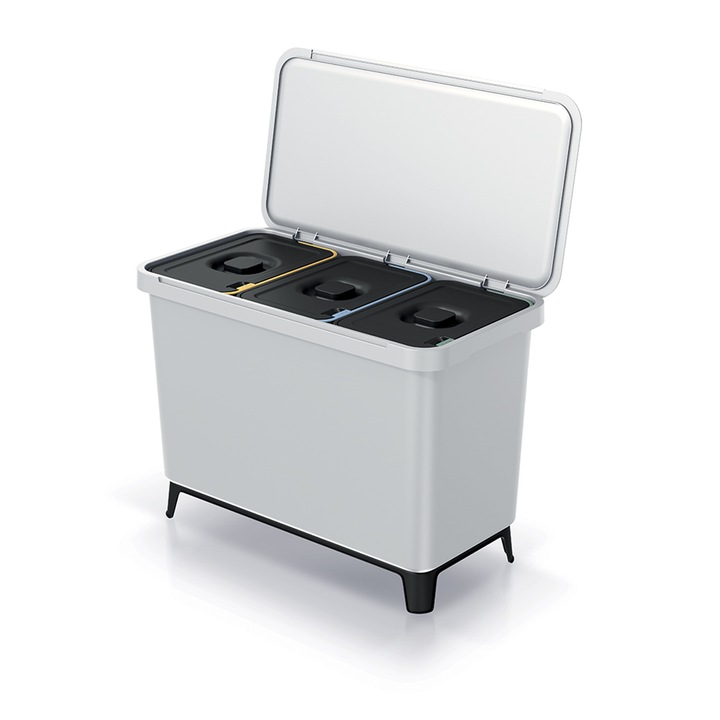 Cos de gunoi cu recipiente de sortare Keden 3x10L