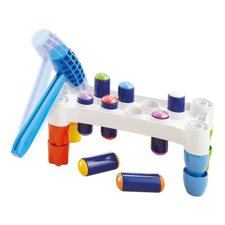 Детска игра Чукът на Пеги, Quercetti, Plastic/Wood, Multicolor
