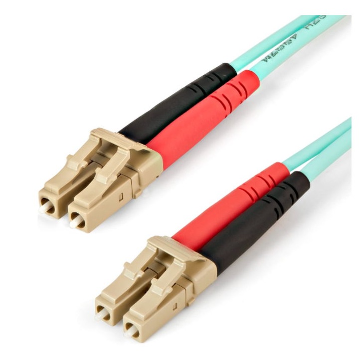 Cablu fibra optica, StarTech, Turcoaz, 450FBLCLC2
