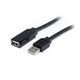 Удължителен кабел, Startech, тип USB, черен