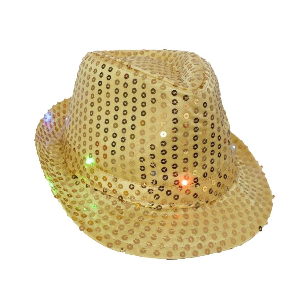 Palarie party cu paiete si leduri - auriu, Radar 161121