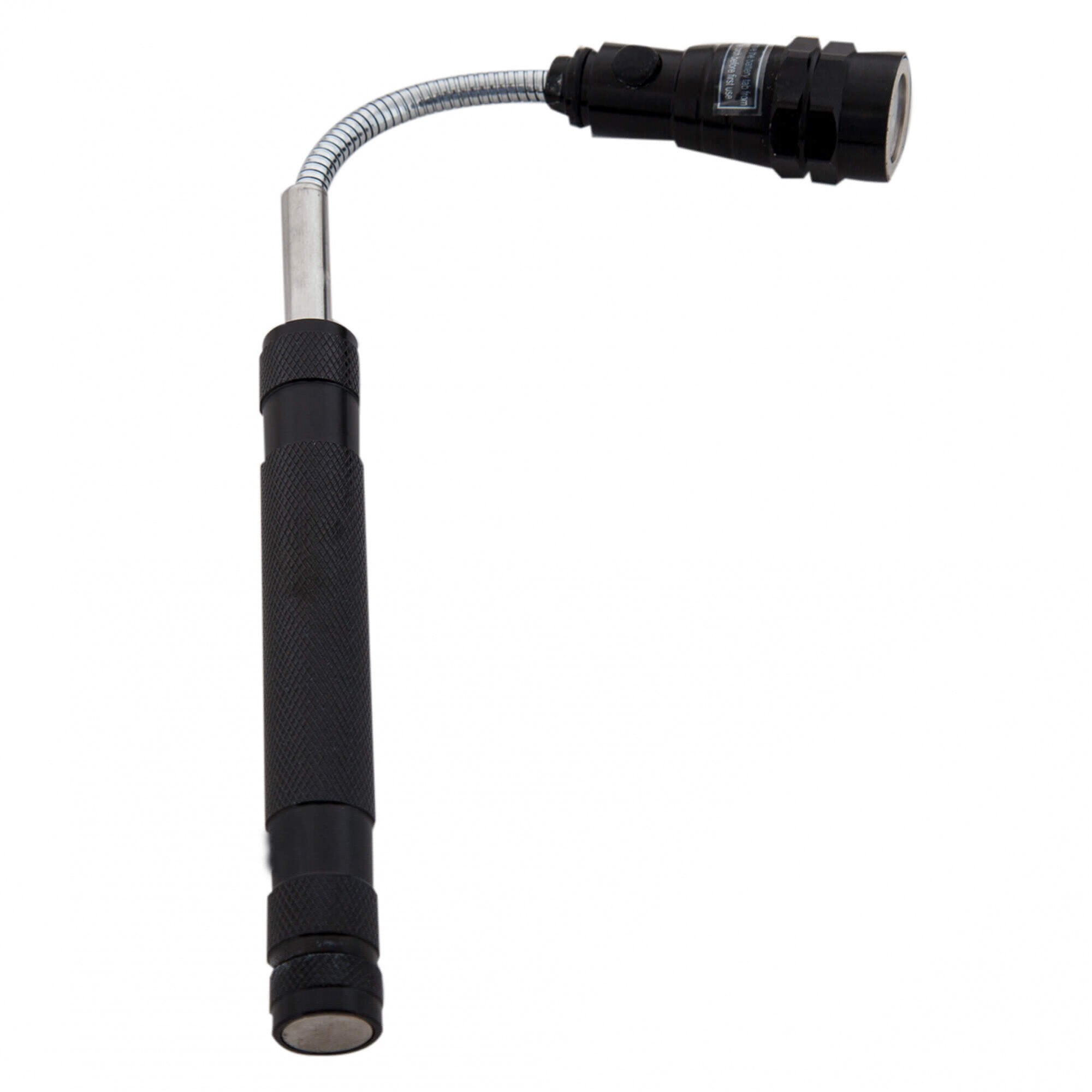 Lanterna flexibila, telescopica, cu trei leduri, Flexi Torch, aluminiu, Neagra, 40437