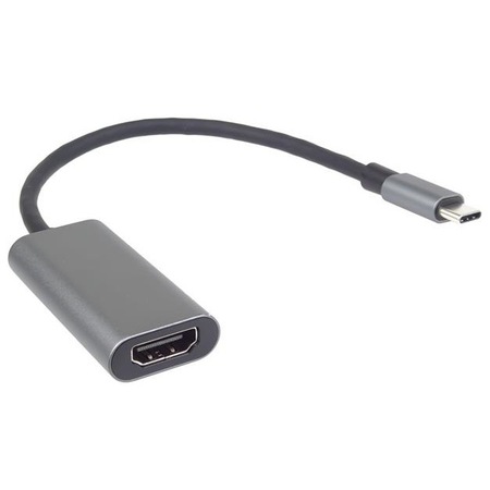 Átalakító, USB-C-HDMI, 4K/FULL HD, fém, 1080p, szürke - eMAG.hu