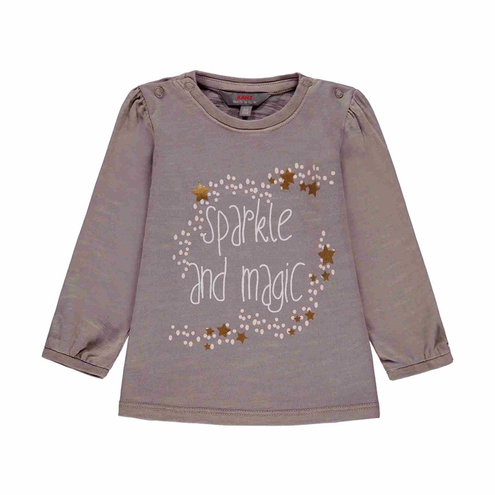 Bluza pentru fete, Kanz, Bumbac, Gri, Gri