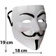 Masca Vendetta Anonymous Guy Fawkes Halloween, plastic, alb, marime universala