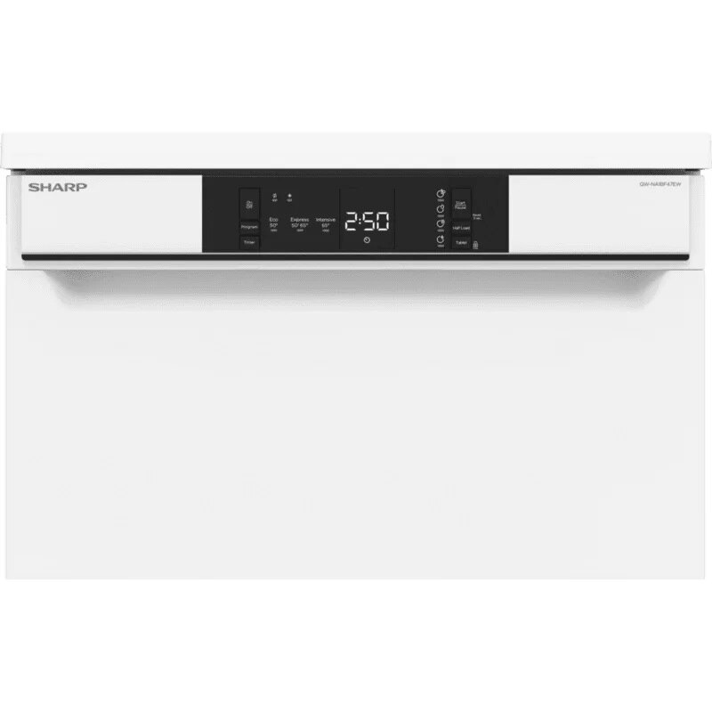 Masina de spalat vase Sharp QW NA1BF47EW, 13 seturi, 4 programe, Clasa E, Alba