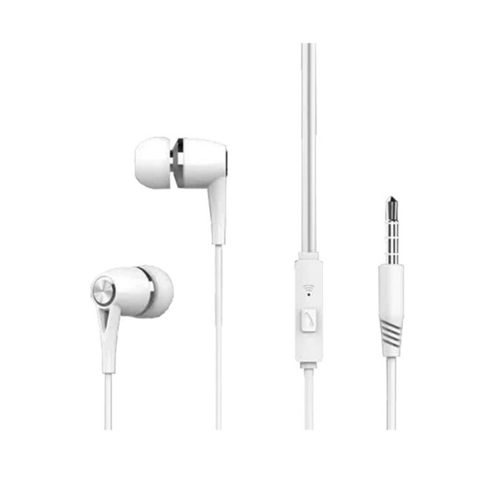 Casti audio cu fir, FONIX ClearTune, Stereo, in-ear, cu microfon, 3.5mm jack, Alb
