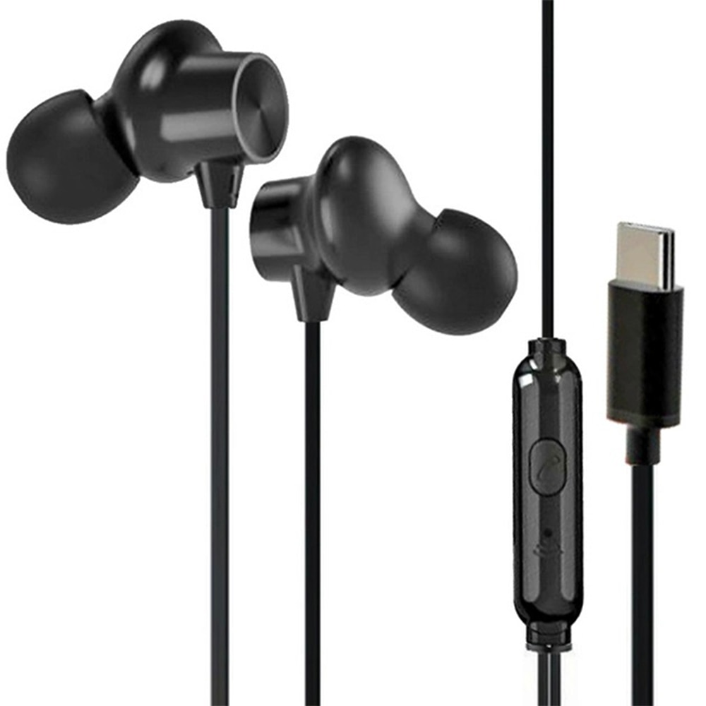 Casti audio cu fir, FONIX LiveTune Plus, Stereo, in-ear, cu microfon, Type-C, Negru