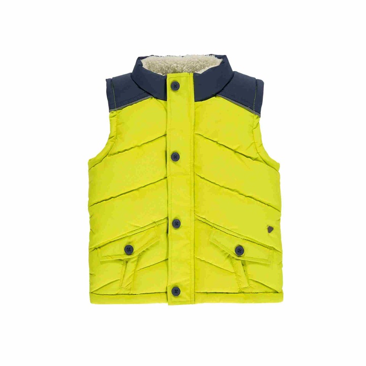 Vesta pentru baieti, Kanz, Poliester, Galben/Negru, Negru/Galben