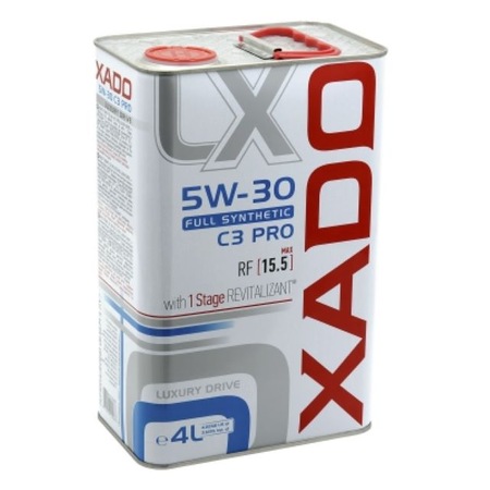 Синтетично моторно масло XADO, 5W-30 C3 Pro Luxury Drive, 4 л - eMAG.bg