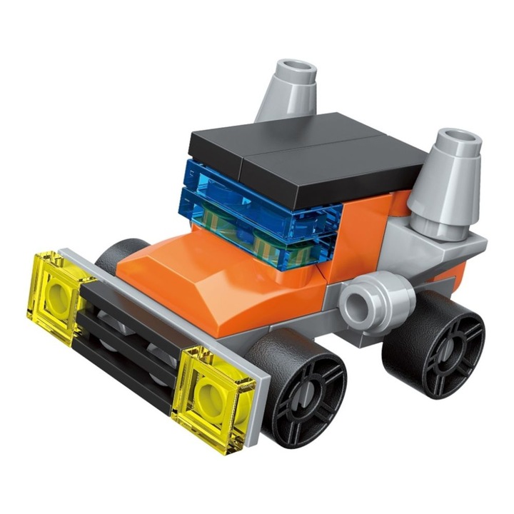 Комплект от 30 строителни части, Qman, Офроуд кола, Многоцветен, 6+