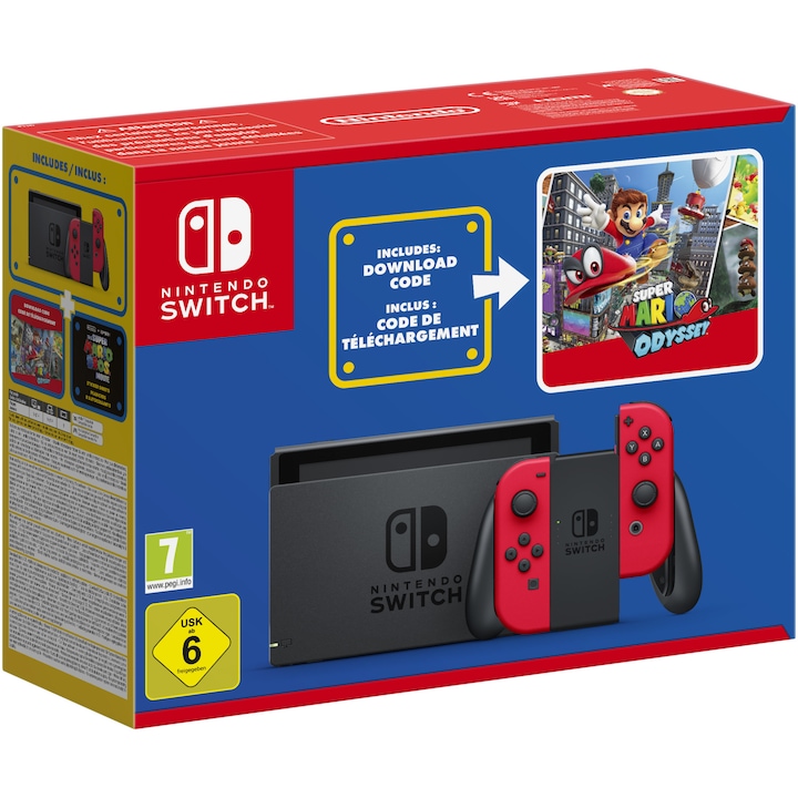 Конзола Nintendo Switch Mar10 Special Edition (код Super Mario Odyssey включен)