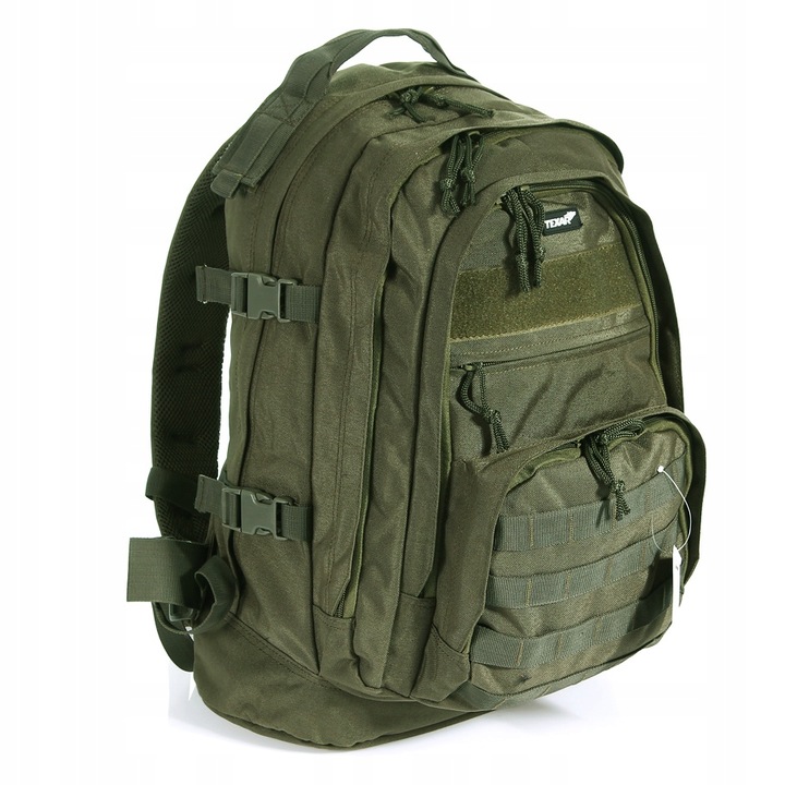 Rucsac tactic Cadet, Texar, Poliester/PVC, Impermeabil, 35 l, Verde masliniu