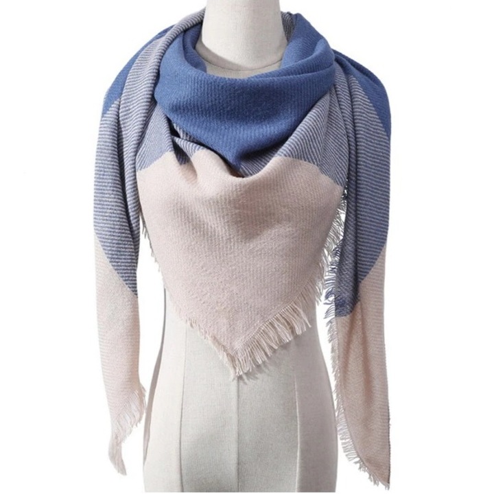 Sal Leona dama, IZMAEL, Lana, 140cm x 140cm x 190cm, Albastru