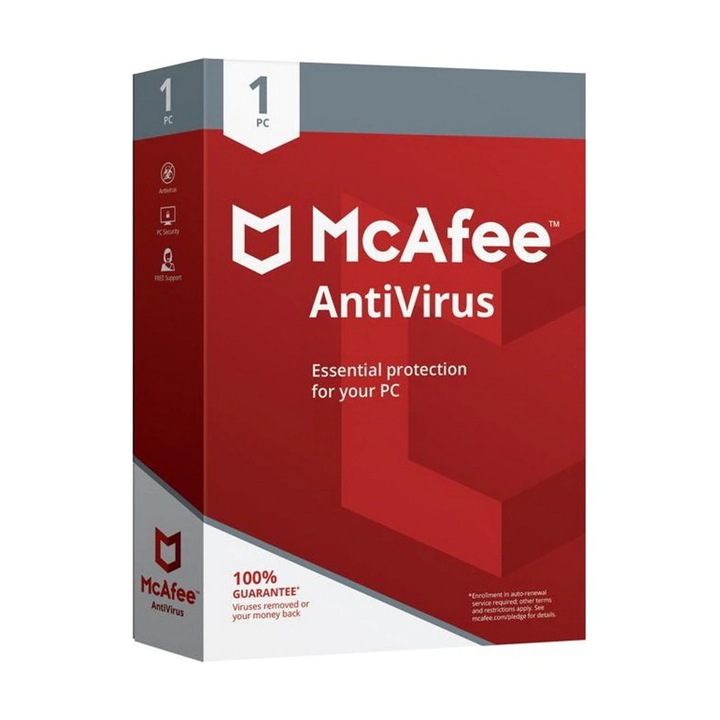 AntiVirus McAfee 1 Dispozitiv 3 Ani, Licenta Digitala