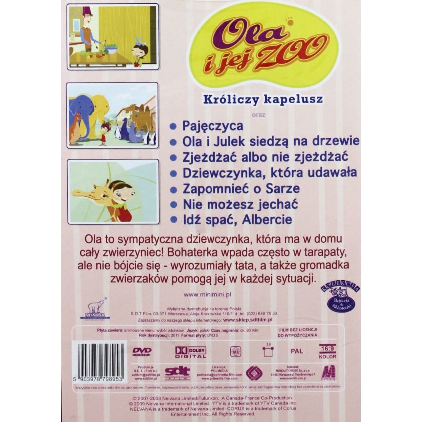 Ola i jej ZOO: Króliczy Kapelusz [DVD] - eMAG.ro