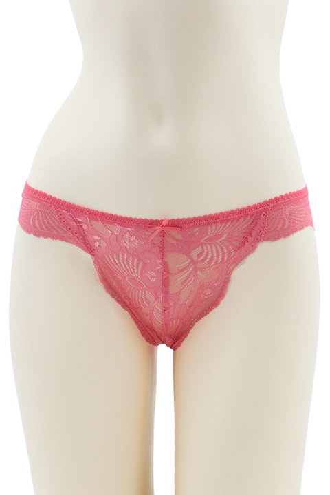 Chiloti brazilieni cu dantela si fundita 89426roz 78873, Roz