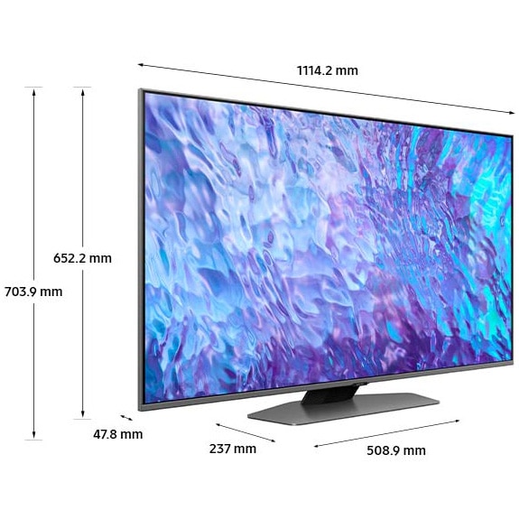 Televizor SAMSUNG QLED 50Q80C, 125 cm, Smart, 4K Ultra HD, Clasa G