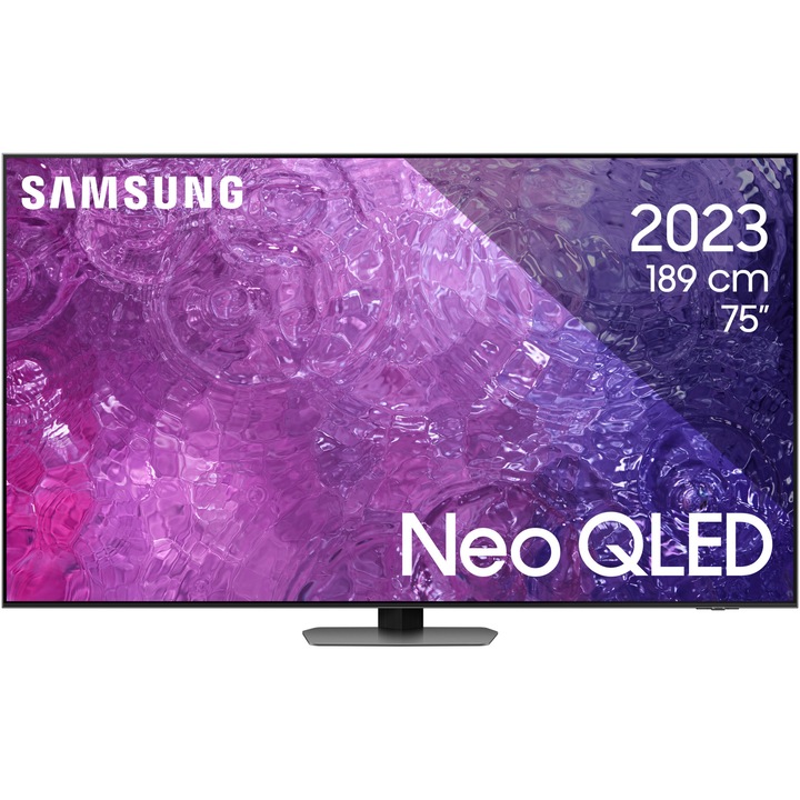 Televizor SAMSUNG Neo QLED 75QN90C, 189 cm, Smart, 4K Ultra HD, 100 Hz, Clasa F (Model 2023)