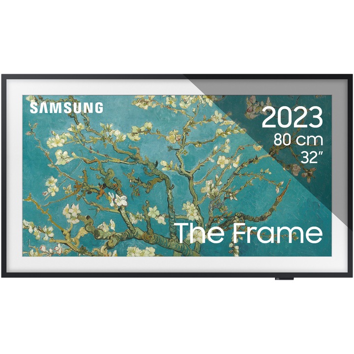 Televizor SAMSUNG Tablou QLED The Frame 32LS03C, 80 cm, Smart, Full HD, Clasa F (Model 2023)