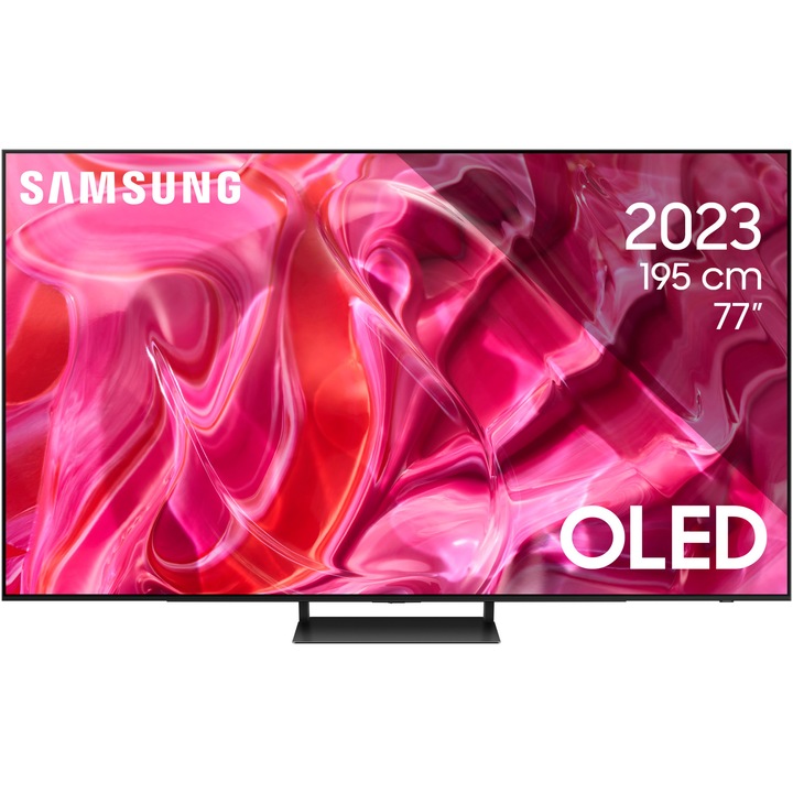 Телевизор Samsung OLED 77S90C, 77" (195 см), Smart, 4K Ultra HD, 100 Hz, Клас F (Модел 2023)