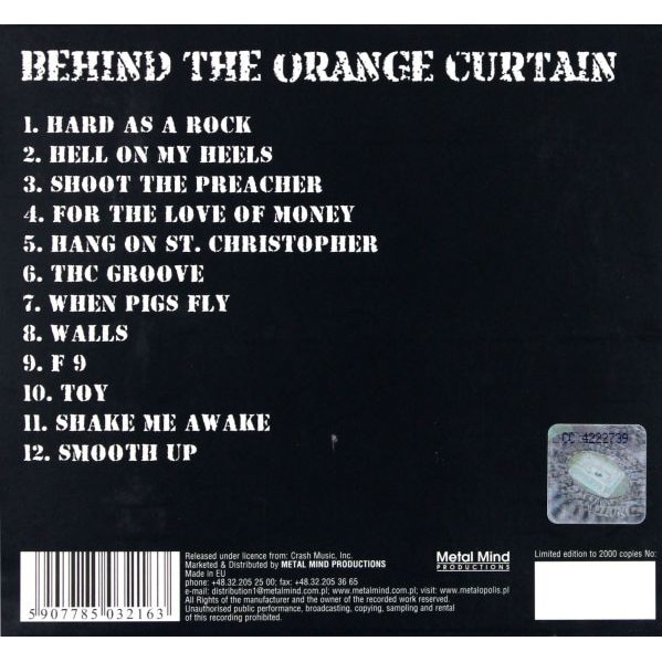 Bulletboys Behind The Orange Curtain (Remastered) (digipack) [CD