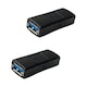 Set 2 adaptoare, YWD-FMM, USB 3.0, Negru