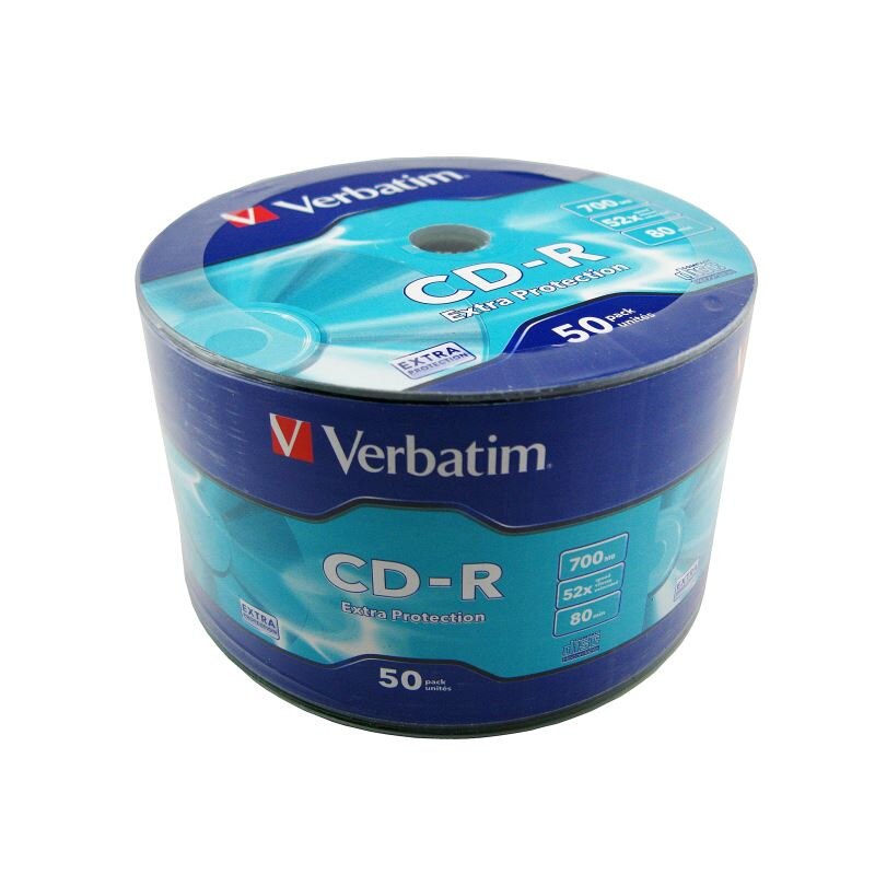 CD-R Verbatim, 700MB, 52x, 50 buc