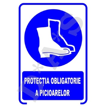 Set de 4 indicatoare A5 - PROTECTIA OBLIGATORIE A PICIOARELOR Set de 4 indicatoare A5 - PROTECTIA OBLIGATORIE A PICIOARELOR